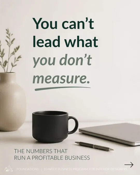 Instagram post: You can't lead what you don't measure.